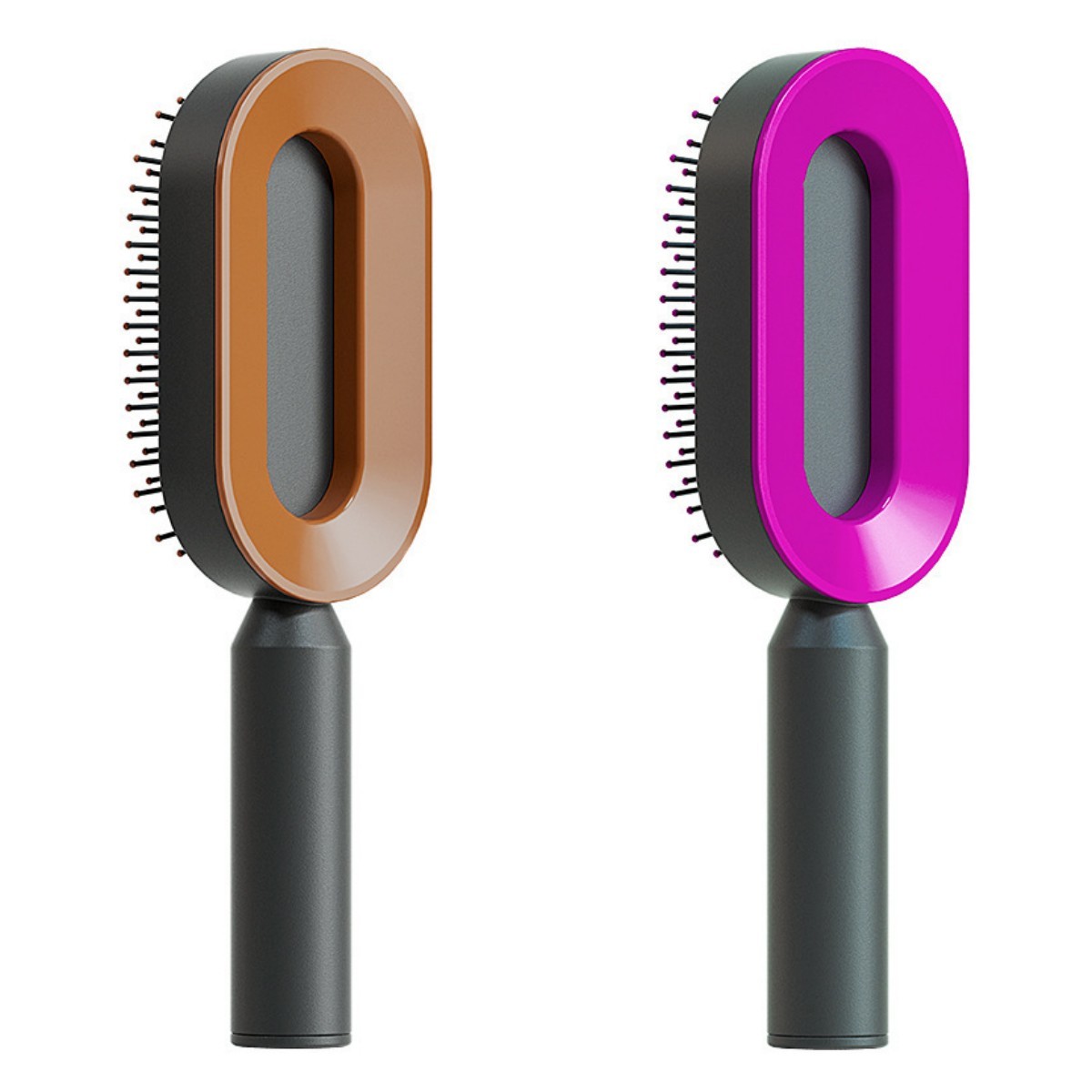 Self-Cleaning Hair Brush – Anti-Static Scalp Massage Comb for Women
