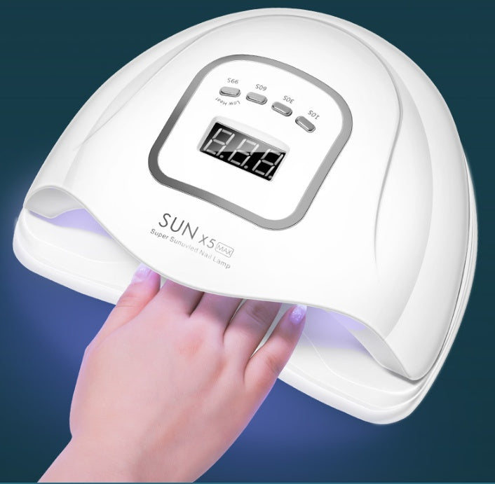 Quick-Drying Nail Polish Glue with Baking Lamp Dryer – Fast & Durable