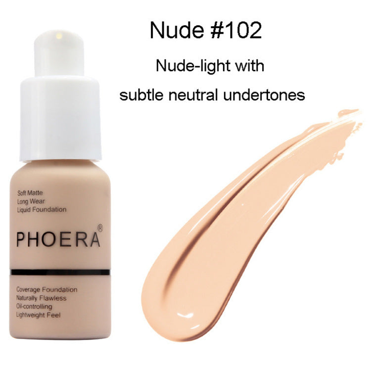 Oil Control Matte Concealer & Foundation Cream – Natural Color Press Type