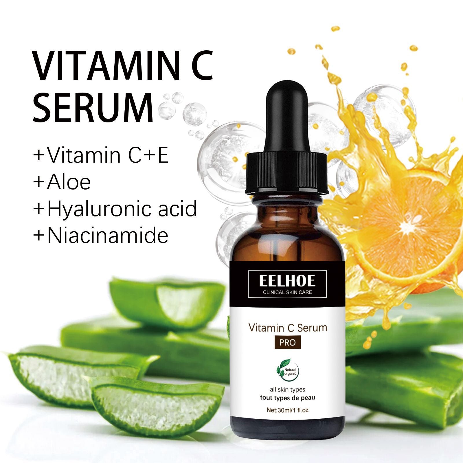 EELHOE Vitamin C Serum – Anti-Aging, Firming & Moisturizing Face Care