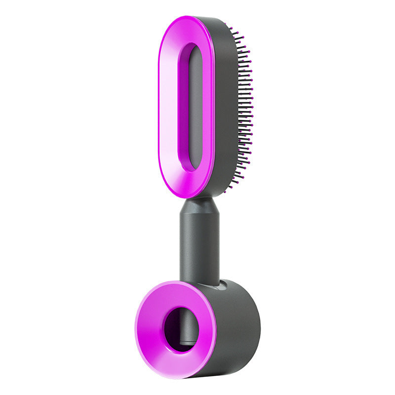 Self-Cleaning Hair Brush – Anti-Static Scalp Massage Comb for Women