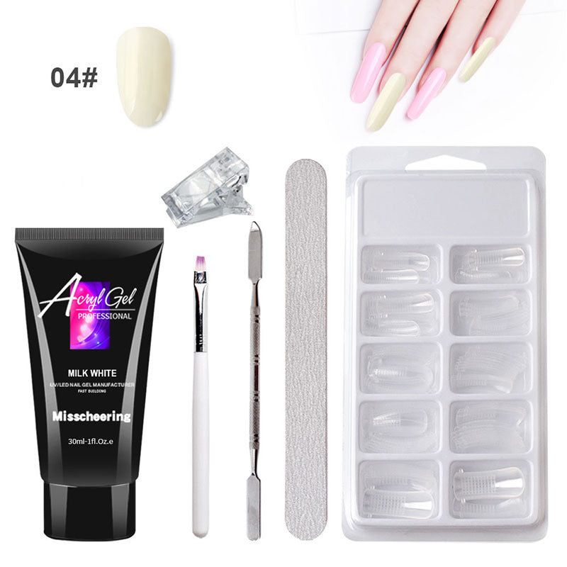 Painless Crystal Gel Nail Extension Set – Quick, Easy, No Paper Holder
