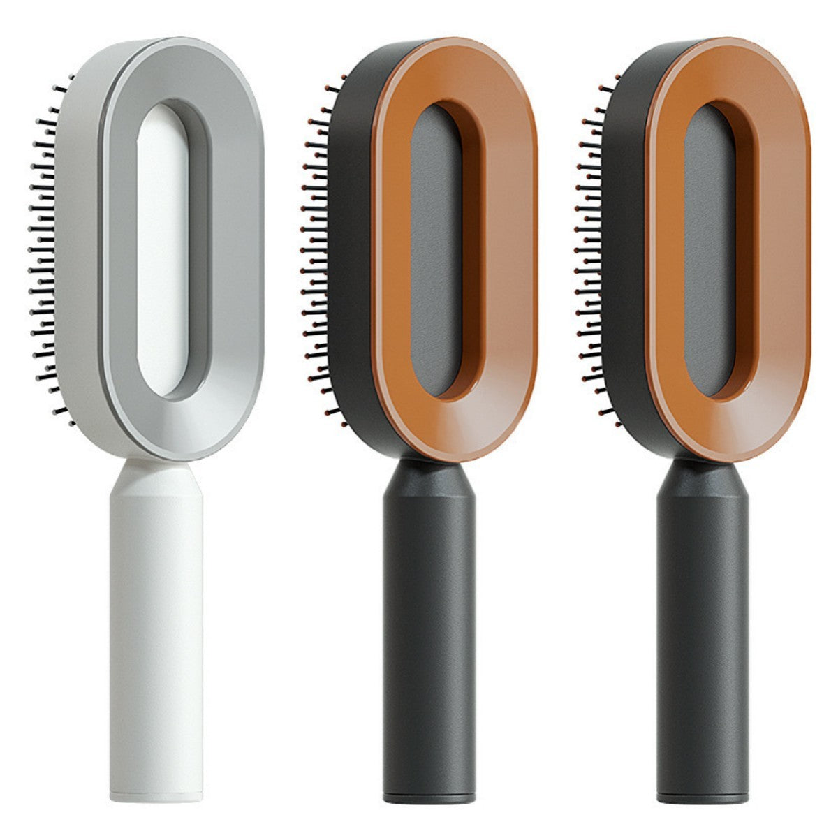Self-Cleaning Hair Brush – Anti-Static Scalp Massage Comb for Women