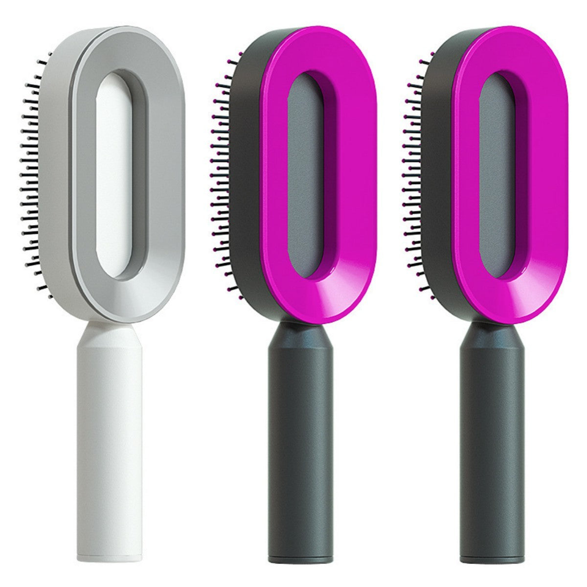 Self-Cleaning Hair Brush – Anti-Static Scalp Massage Comb for Women