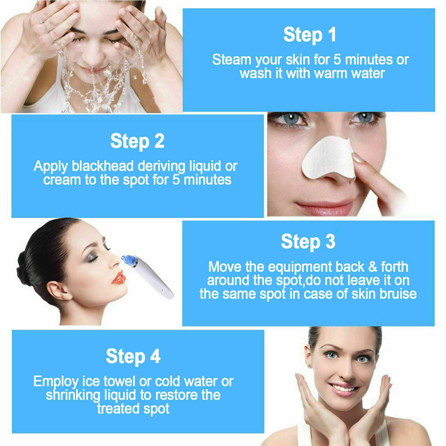 Electric Blackhead Remover – Strong Suction Pore Vacuum Cleaner