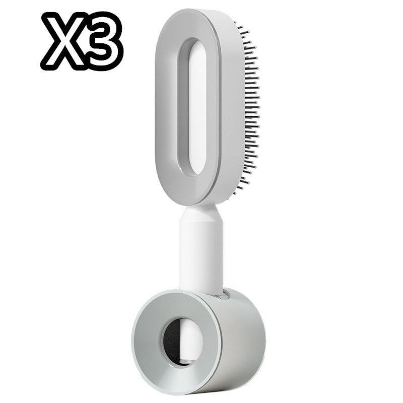 Self-Cleaning Hair Brush – Anti-Static Scalp Massage Comb for Women
