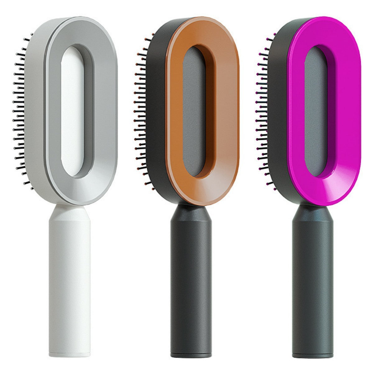 Self-Cleaning Hair Brush – Anti-Static Scalp Massage Comb for Women