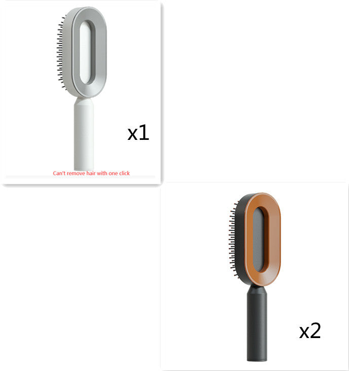 Self-Cleaning Hair Brush – Anti-Static Scalp Massage Comb for Women