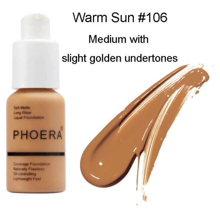 Oil Control Matte Concealer & Foundation Cream – Natural Color Press Type