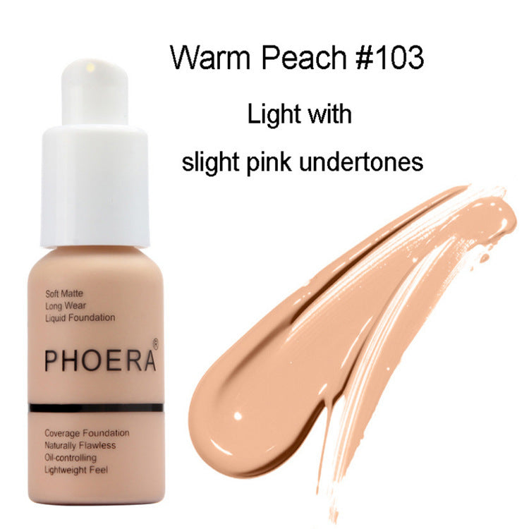 Oil Control Matte Concealer & Foundation Cream – Natural Color Press Type