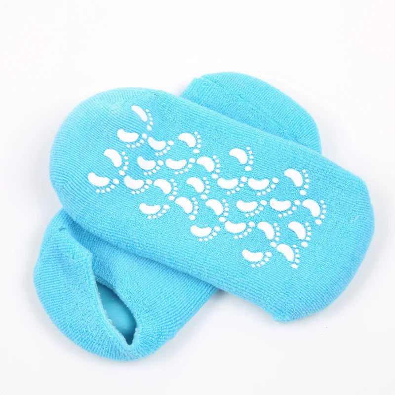 2pc Foot Care Spa Moisturizing Gel Socks Exfoliating Dry Cracked Soft Skin Sock Pedicure Hard Heel skin Protector Repairing