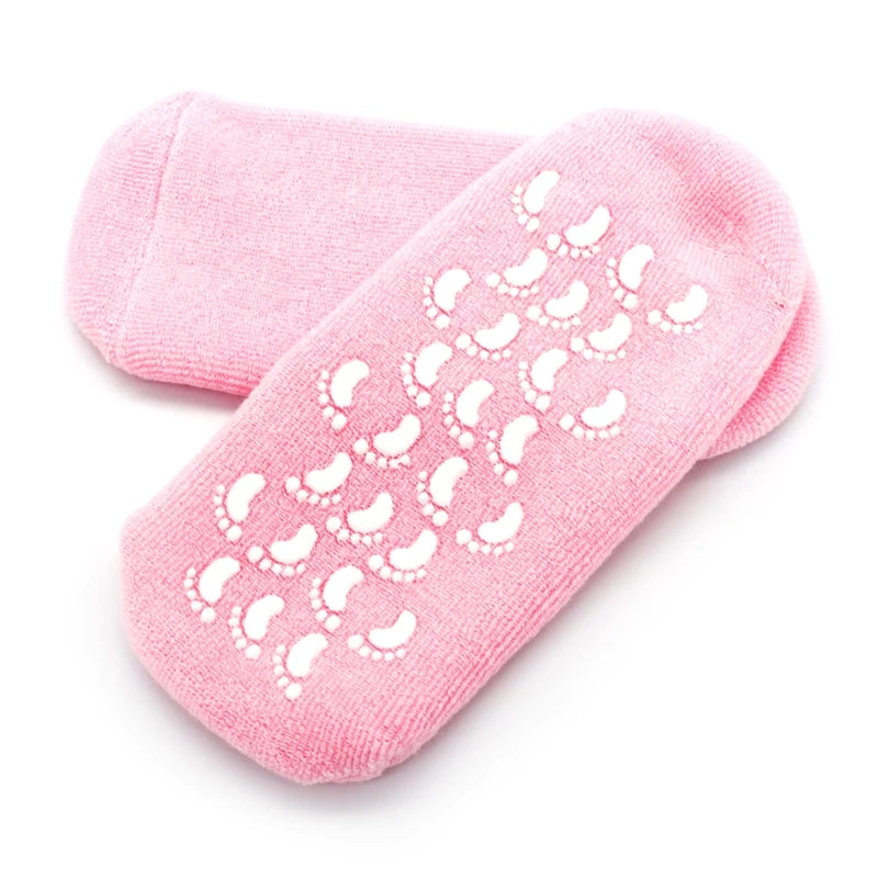 2pc Foot Care Spa Moisturizing Gel Socks Exfoliating Dry Cracked Soft Skin Sock Pedicure Hard Heel skin Protector Repairing