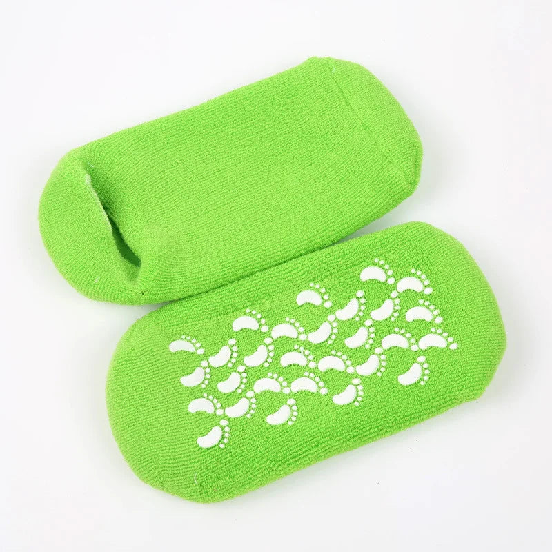 2pc Foot Care Spa Moisturizing Gel Socks Exfoliating Dry Cracked Soft Skin Sock Pedicure Hard Heel skin Protector Repairing