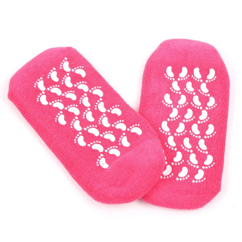 2pc Foot Care Spa Moisturizing Gel Socks Exfoliating Dry Cracked Soft Skin Sock Pedicure Hard Heel skin Protector Repairing
