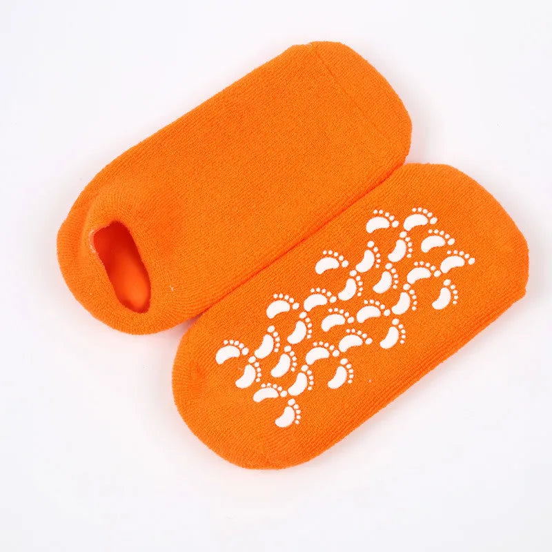 2pc Foot Care Spa Moisturizing Gel Socks Exfoliating Dry Cracked Soft Skin Sock Pedicure Hard Heel skin Protector Repairing