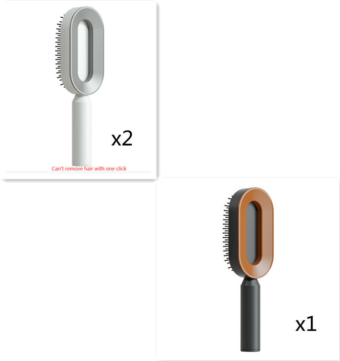 Self-Cleaning Hair Brush – Anti-Static Scalp Massage Comb for Women