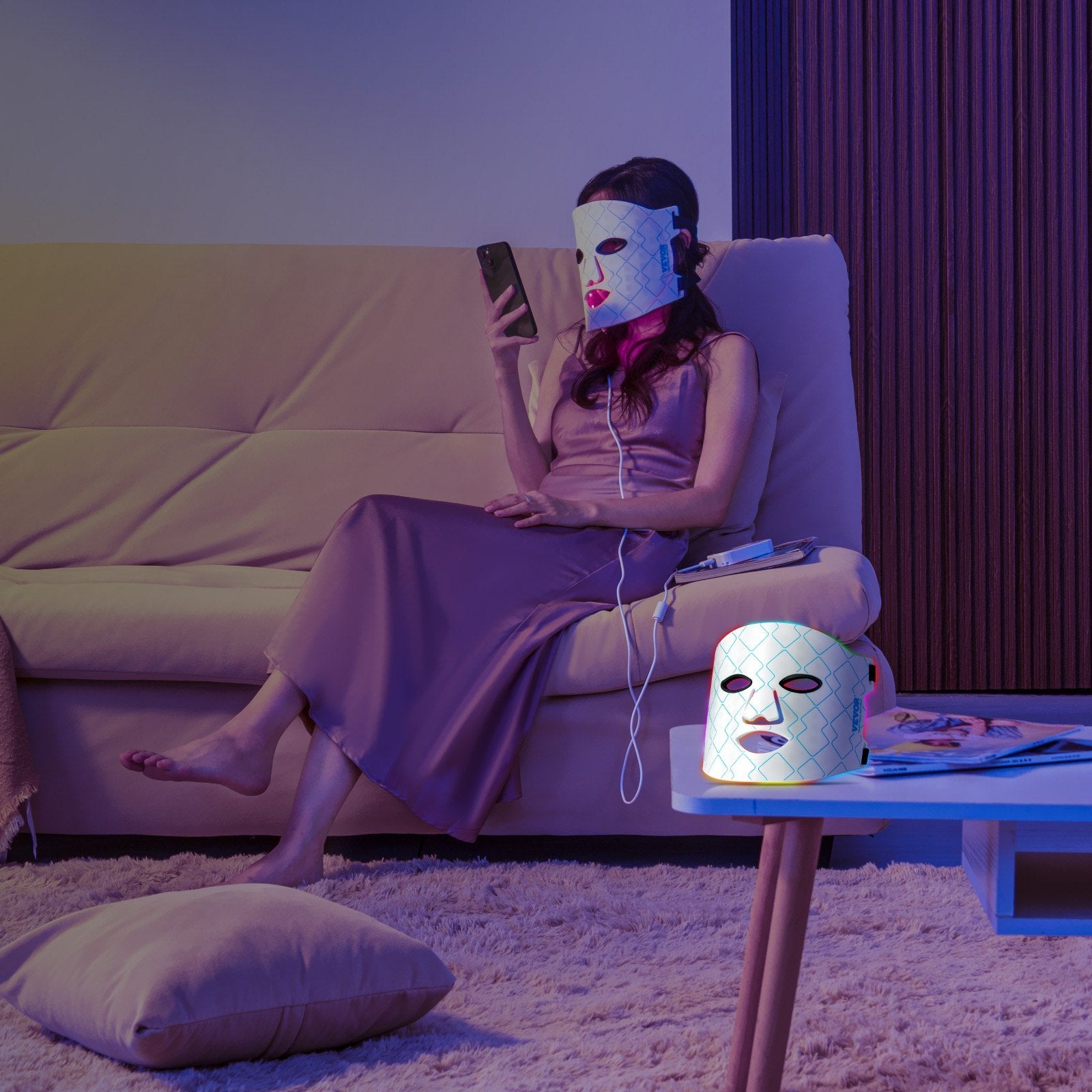 Red Light Therapy Mask 7-Color LED Face Mask Light Therapy