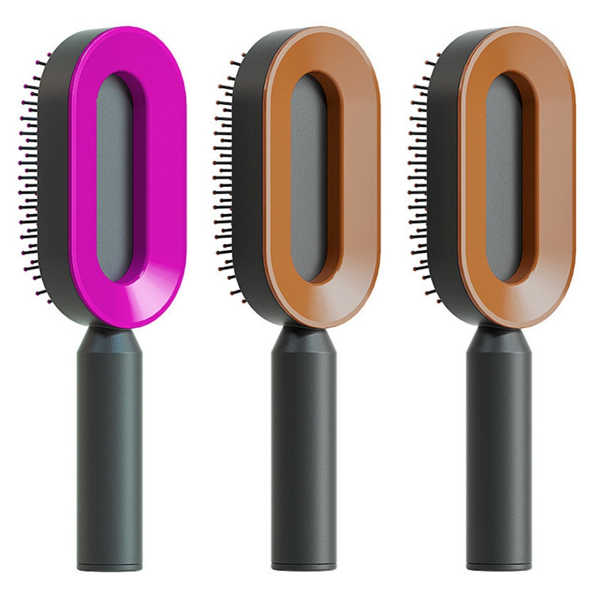 Self-Cleaning Hair Brush – Anti-Static Scalp Massage Comb for Women