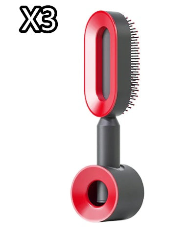 Self-Cleaning Hair Brush – Anti-Static Scalp Massage Comb for Women