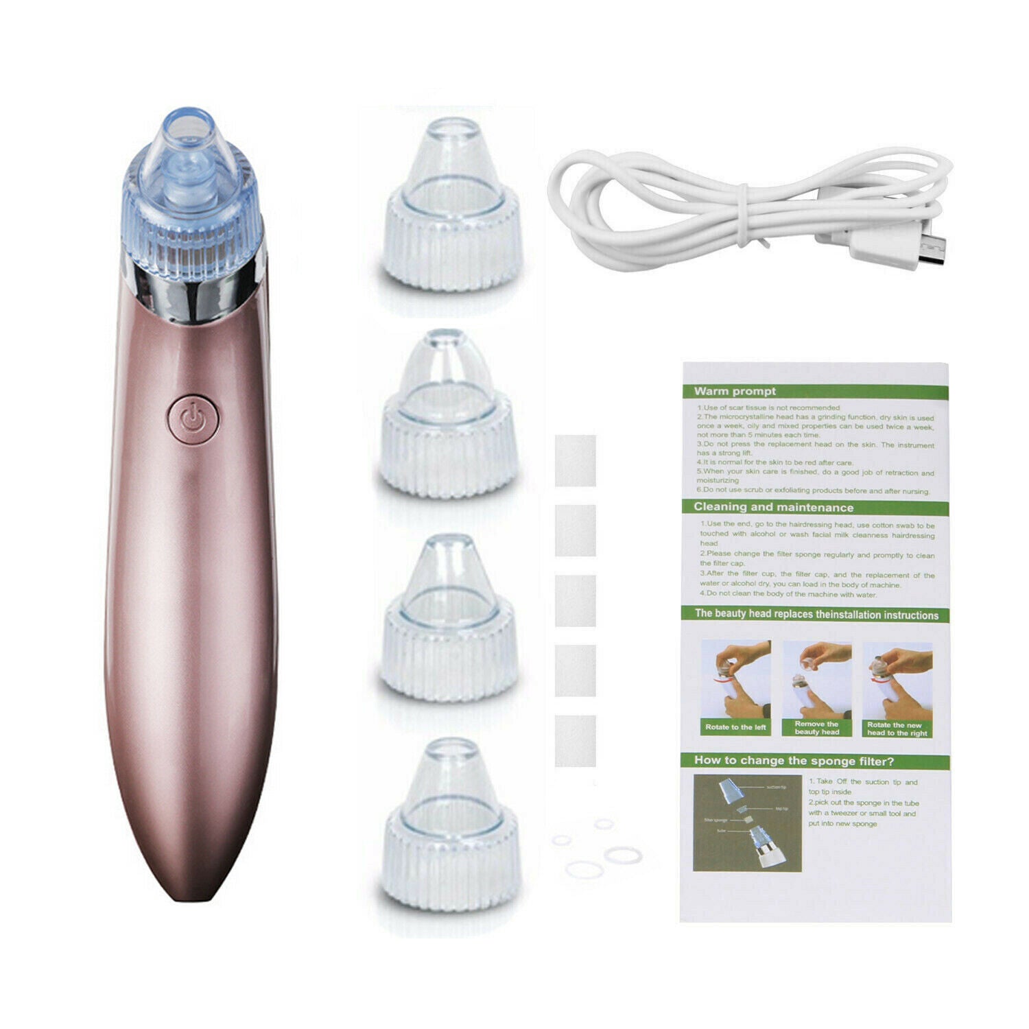 Electric Blackhead Remover – Strong Suction Pore Vacuum Cleaner