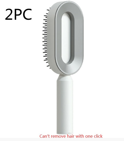Self-Cleaning Hair Brush – Anti-Static Scalp Massage Comb for Women