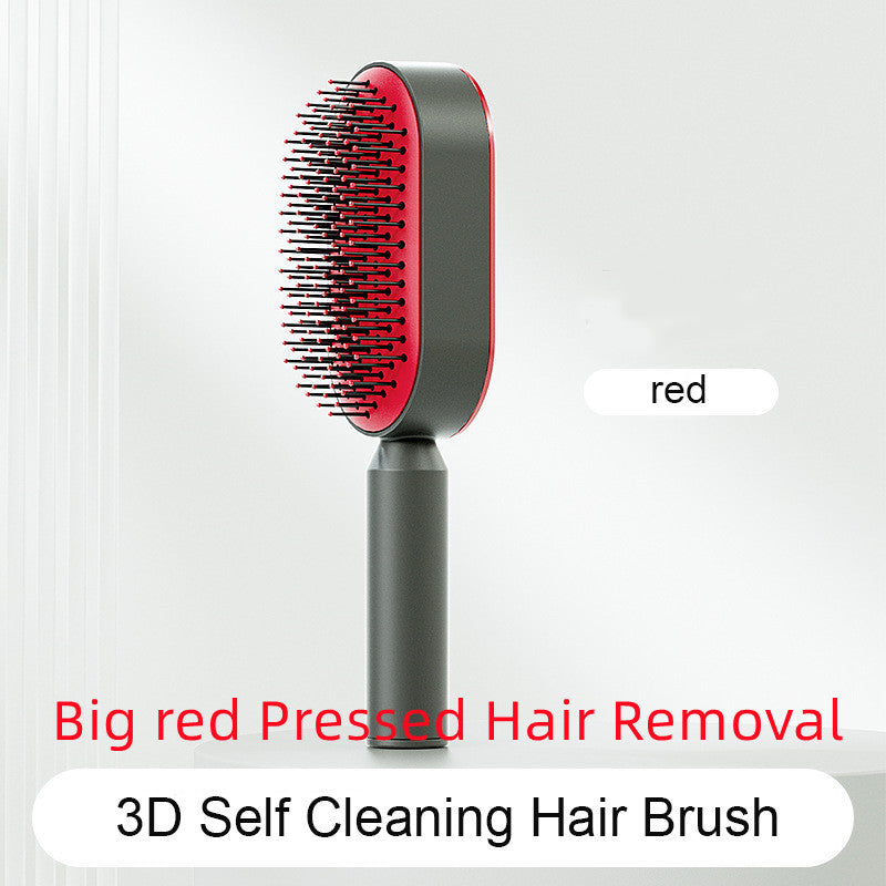 Self-Cleaning Hair Brush – Anti-Static Scalp Massage Comb for Women