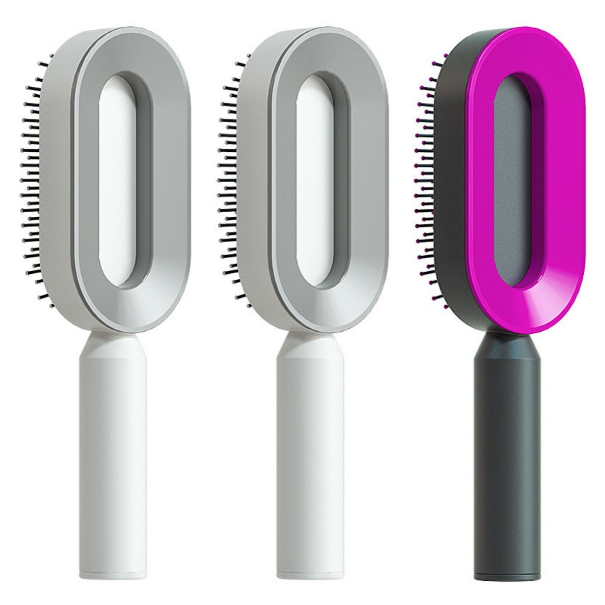 Self-Cleaning Hair Brush – Anti-Static Scalp Massage Comb for Women