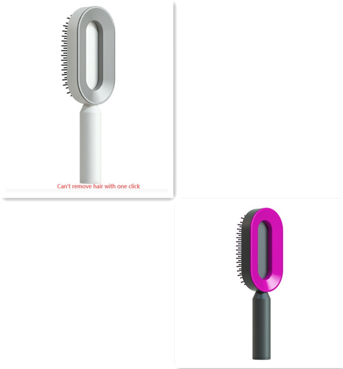 Self-Cleaning Hair Brush – Anti-Static Scalp Massage Comb for Women