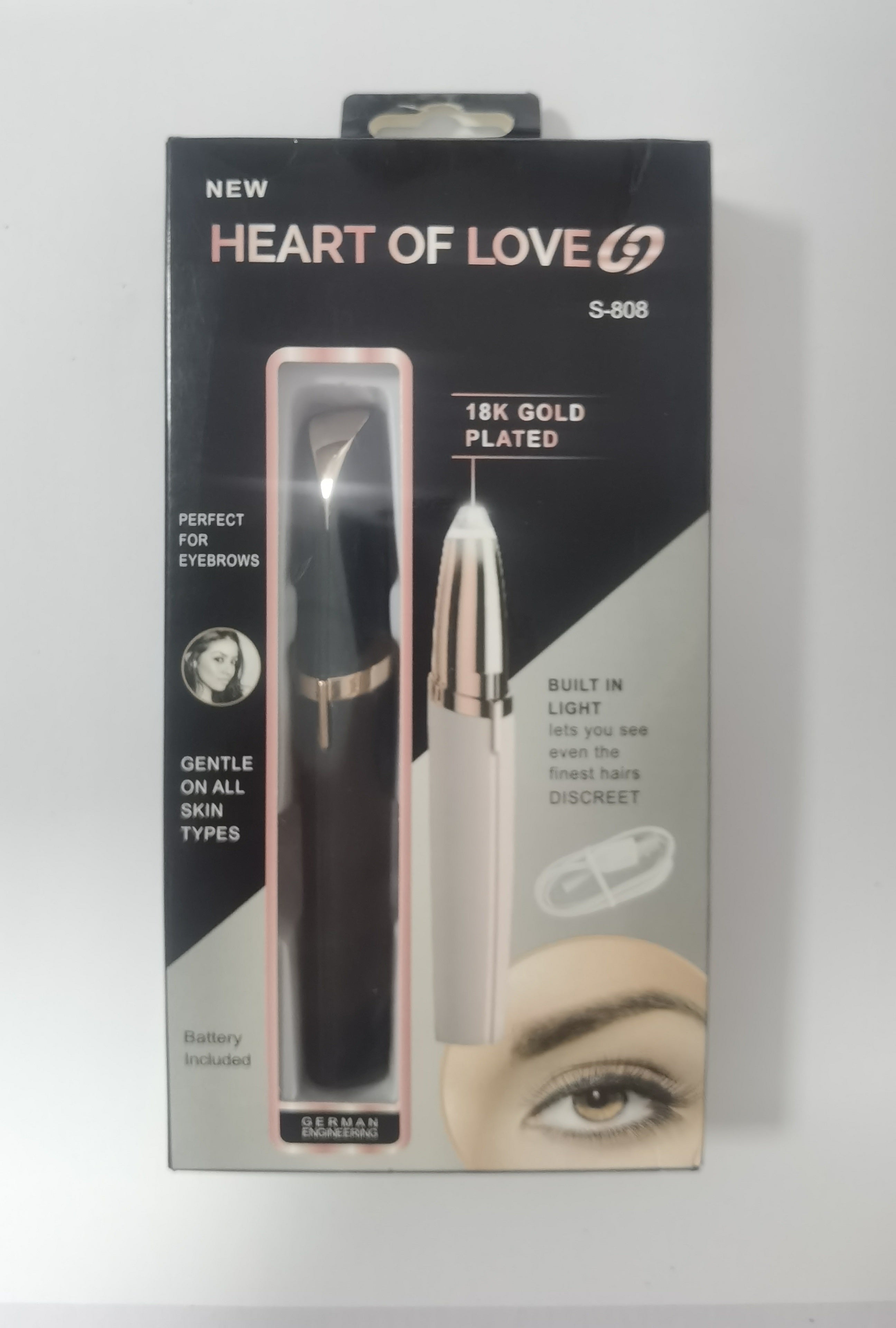 Best Mini Electric Eyebrow Trimmer Lipstick Brows Pen Hair Remover Painless Razor Epilator with LED Light