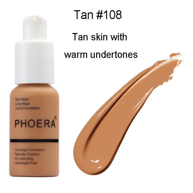 Oil Control Matte Concealer & Foundation Cream – Natural Color Press Type