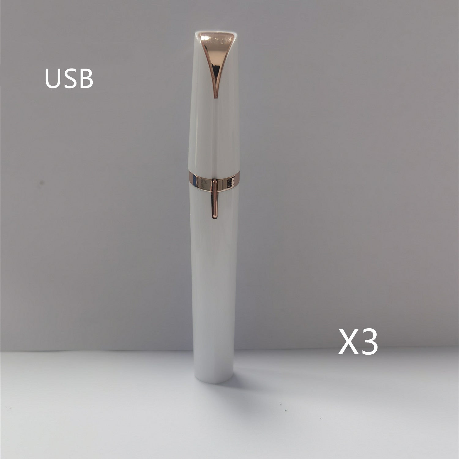 Best Mini Electric Eyebrow Trimmer Lipstick Brows Pen Hair Remover Painless Razor Epilator with LED Light