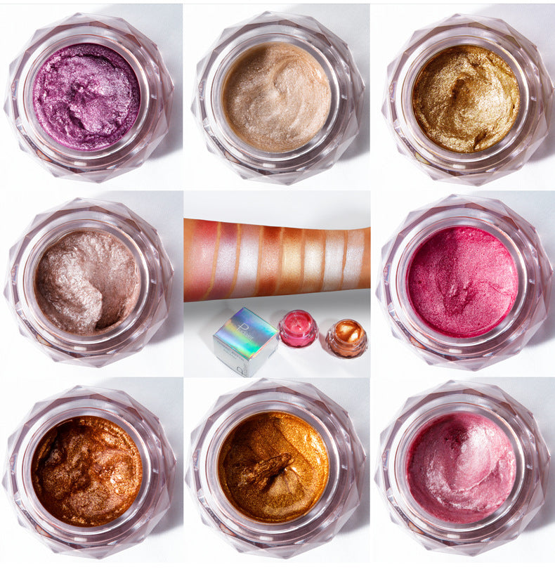 Gold Liquid Highlighter Jelly Gel – Face, Body & Eyeshadow Glow Makeup