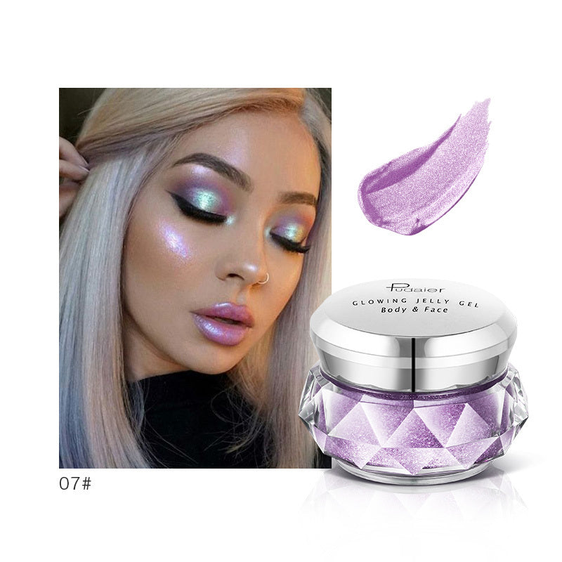 Gold Liquid Highlighter Jelly Gel – Face, Body & Eyeshadow Glow Makeup