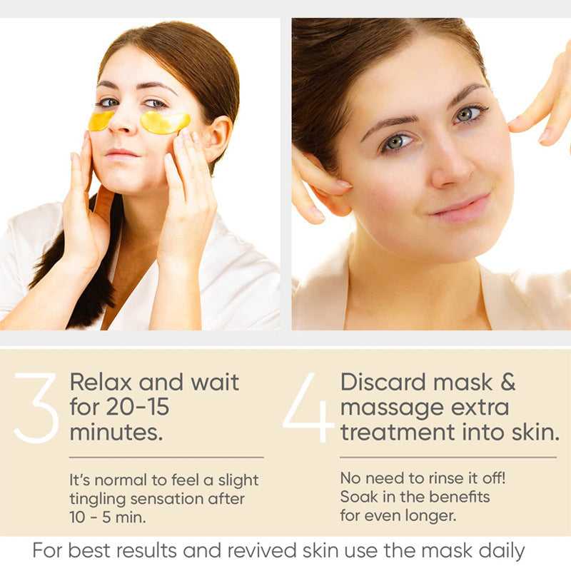 Best Eye Bag Removal Wrinkle Lifting And Tightening 24K Gold Eye Mask Patch