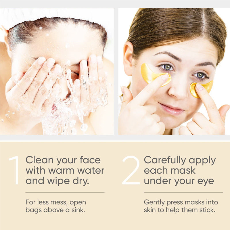 Best Eye Bag Removal Wrinkle Lifting And Tightening 24K Gold Eye Mask Patch