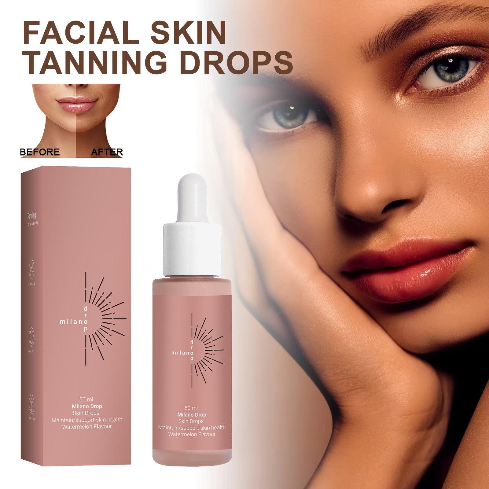 Self Tanning Face & Body Serum – Dark Bronzer with Skin Repair